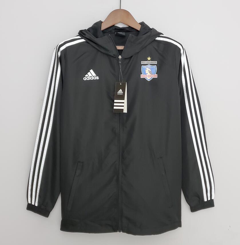 2022/23 Colo-Colo Black Hoodie Windbreaker Jacket